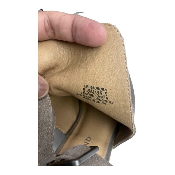 Lucky Brand Radburn Peep Toe Wedge Sandal Size 8.5 Buckles - Picture 6 of 11